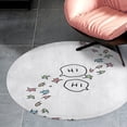 thumbnail image 4 of Heartstopper Greeting Round Carpet Circle Rug Outdoor Patio Area Rug Washable Large Area Rugs Hallway Room Decor Fitness Mats, 4 of 8