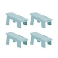 thumbnail image 1 of KAKOWELY 4Pcs Double Layers Shoes Rack Creative Shoes Storage Rack Household Shoes Holder Shoes Stand Blue,9.84"X4.57"X4.57", 1 of 4