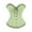 Light Green, variant on CCRFTGI Corset Tops for Women Lace Up Sexy Bustiers Light Waist Cincher Satin Overbust Classic Strapless Corset Top Brown 2XL