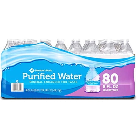 Purified Water 8 Oz. Bottle, 80 Pk. A1