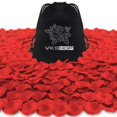 thumbnail image 1 of Paquete de 4500 pétalos de rosa roja artificiales para eventos románticos VKshop NA, 1 of 5