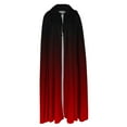thumbnail image 3 of Hvyesh Halloween Cape with Hood Reversible Hooded Cape Cloak Adult Unisex Theme Party Long Hooded Cloak Costume, 3 of 5
