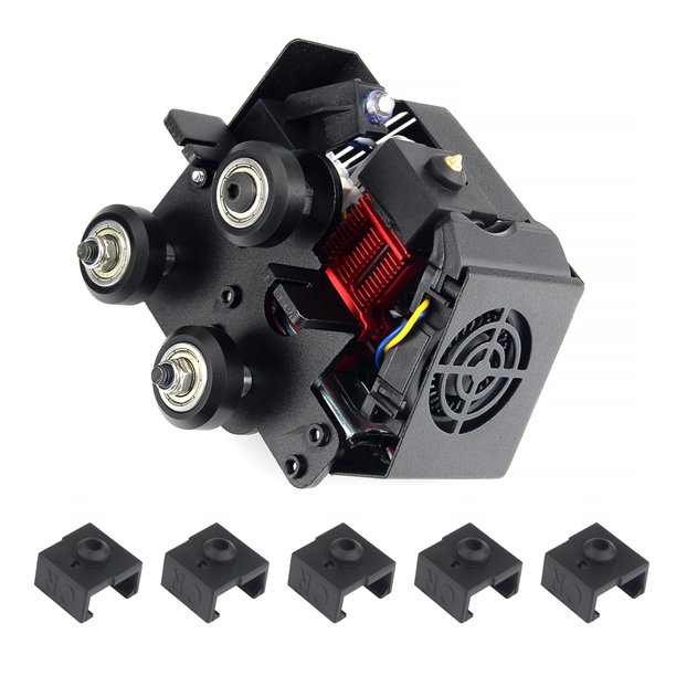 Accesorio de impresora 3D Kit de extrusora ensamblado completo Kit de extremo caliente de 1,75 mm co Abanopi Negro