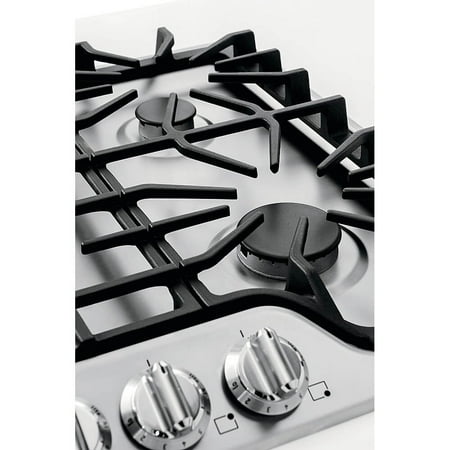 Frigidaire - Gallery 30" Built-In Gas Cooktop - Stainless Steel/Matte Black