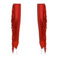 thumbnail image 3 of Haitryli Gants Sans Doigts Brillants à Paillettes à Franges pour Femmes Adultes, Métalliques, Longueur Coude, Gants d'Opéra Rouges, Taille Unique, 3 of 4