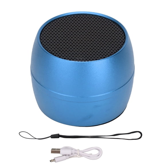 Sorven Mini Shower Speaker Small Bluetooth Speaker, Long Battery Life Portable Wireless Speaker Large Volume Auto Pairing Hands Free Calling IP67 Waterproof for Shower for Phone Blue