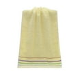 thumbnail image 2 of Cinvoph Bathroom Hand Towels, Cotton Towels for Bath, Hand, Face, Kitchen, Super Soft, Highly Absorbent, Machine Washable, Size 14" x 30", Yellow, 2 of 4