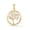 14K Two-Tone Gold, variant on Tree of Life Pendant for Women, Diamond-Cut for Extra Shine in 14K Two-Tone Gold with a Matching Adjustable Genuine Gold Chain, Length 18-20"
