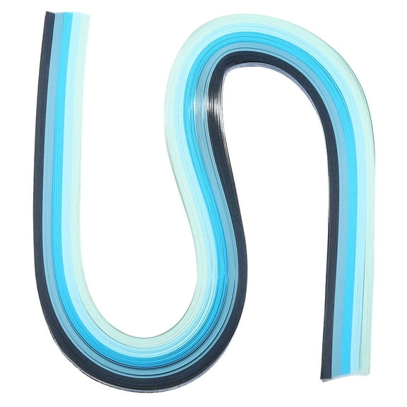 Uxcell 540 x 3mm Rainbow Quilling Strips Paper, Gradient Blue 120 Pcs