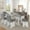 2: Dark Gray,White, variant on Harper & Bright Designs Rustic Extendable Dining Table Set for 6, 7 Pieces Rectangle Dining Table with 6 Upholstered Chairs, Kitchen Table Set with 2 Built-in Drawers, Dark Gray, White