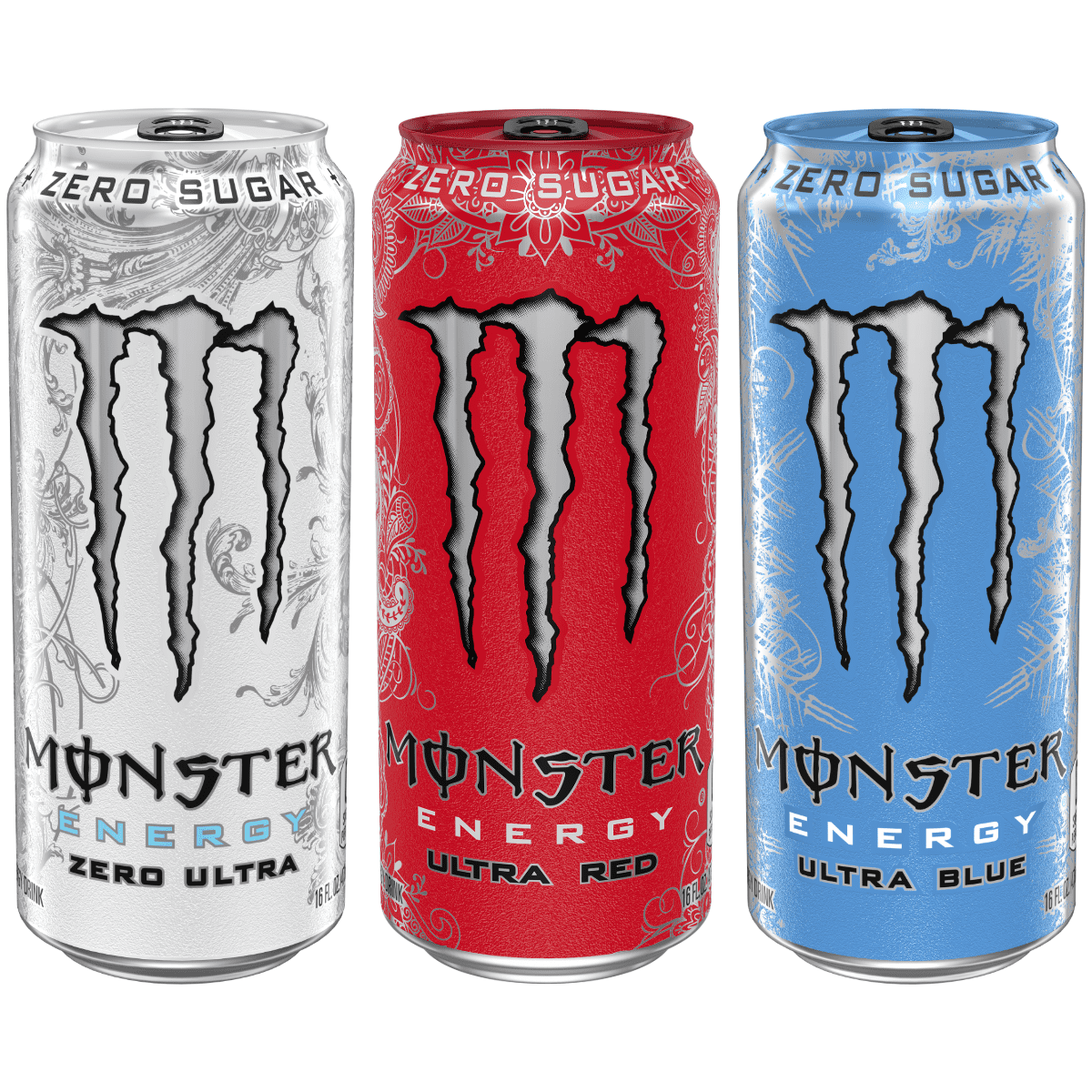 Monster Energy, Ultra VP 3, Red, White, Blue, 16 fl oz 12 Pk (Walmart Exclusive)