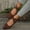 #003-CBrown, variant on XDDLITP Women's Fashion Elastic Ankle Strap Shoes Round Toe Ballet Flats for Everyday Comfort and Style,White 41(US-8.5)