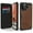 Leather Brown, variant on UAG iPhone 12 Pro Max Case [6.7-inch screen] Flip Folio Cover with Card Slots and Viewing Stand Feather-Light Rugged Metropolis Protective Cover, Smooth PU SATN ARMR Black