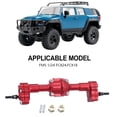thumbnail image 4 of Baohd RCGOFOLLOW 2pièces en Alliage d'Aluminium Essieu avant Complet pour 1/24 Rc Essieu Arrière avant FMS FCX18 FCX24 Rc Pièce de Voiture Rouge, 4 of 4