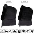 thumbnail image 3 of Máscara de esquí multifuncional para mujer, color negro, cálida máscara de forro polar resistente al viento, traje de esquí de invierno, motocicleta al aire libre, montañismo, camping, senderismo, 3 of 5