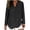 Linen Tops-A089Black, variant on LEKWK Womens Linen Long Sleeve Shirt Abstract Line Print Split V Neck Tunic Tops Going Out Tops Long Sleeve Trendy Tops Flowy Soft Evening Wear