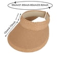 thumbnail image 4 of jiaxiM Women'S Sun Hats Summer Travel Vacation Foldable Wide Brim Straw Clip on Stretch Beach Hat Outdoor UV Protection Cap, 4 of 5