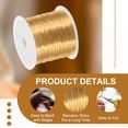 thumbnail image 3 of Alambre para manualidades de joyería Uxcell, alambres de cobre para bisutería con alicates para la fabricación de joyas 171 pies x 24 calibre 1, 3 of 7