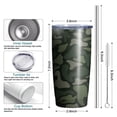 thumbnail image 6 of 20oz Tumbler with Lid and Straw Stainless Camouflage Steel Vacuum Insulated Water Coffee Tumbler Cup, Double Wall Vacuum Insulated Travel Mug Reusable Tumblers for Ice Drinks, Hot Beverage, 6 of 7