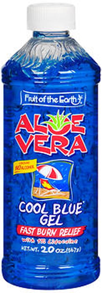 Fruit of the Earth Aloe Vera Cool Blue Gel Burn Relief, 20 Oz