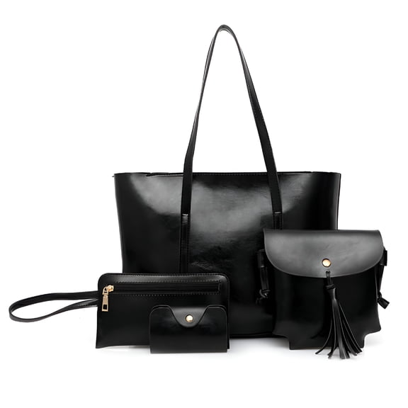 GASTROPOD Leather Casual Women Handbag 4Pcs Set Shoulder Bag Handbag Tote Holder Shopper Purse Bags