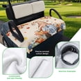 thumbnail image 5 of Golf Cart Seat Covers for 2 Seater,Gnomes Pumpkin Fall Microfiber Cart Seat Towel Blanket,Branches Thanksgiving Wooden Maple Leaves Absorbent NonSlip Bench Seats Protector for Golf Course 51"x31", 5 of 9