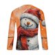 thumbnail image 5 of Blusas y camisas de manga larga y cuello redondo para hombre, informales, a la moda, con estampado navideño, cuello redondo, blusas de licra de manga larga para hombre., 5 of 5