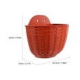 thumbnail image 2 of SEWCHICS Pot de Fleurs Mural en Résine Rouge Foncé Rehausseur d'Espace pour Balcon 1Pcs, 2 of 6