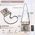thumbnail image 7 of ZUXONGSY Boho Horse Mandala Print PU Shoulder Bag for Women Fashion Shoulder Purse Bag Handbags Lightweight Messenger Bag with Zipper Pocket for Daily Use Travel, 7 of 7
