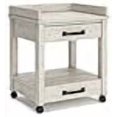thumbnail image 3 of Ashley Furniture Carynhurst 2 Drawer Mobile Printer Stand in Whitewash, 3 of 4