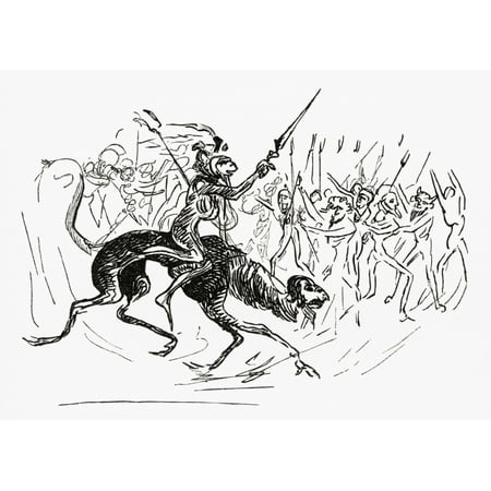 Teen Pics From An Illustrated Dante Drawn By Gustave Dore At Ten Years Of Age From Life And Reminiscences Of Gustave Dore Published 1885 Canvas Art - Ken Welsh Design Pics (17 x 12) ()