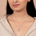 thumbnail image 3 of Bling Jewelry Womens Strength & Hope Pink Ribbon CZ Pendant Necklace Sterling Silver Cancer Survivor, 3 of 5
