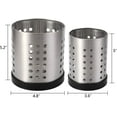 thumbnail image 1 of czyyul Kitchen Utensil Holder  Stainless Steel Cooking Utensil Organizer Kitchen Tools Flatware Holder Utensil Drying Cylinder Countertop Silverware Caddy, 1 of 8