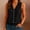 *Black, variant on ClodeEU Women's Lapel Collar V Neck Sleeveless Button Down Blouse,Casual Loose Shirt With Stretch Hem Black,Women's Plus XXL