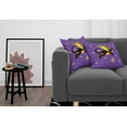 thumbnail image 3 of Ambesonne Dragon Throw Pillow Cover 2 Pack, Moon and the Stars at Night, 24", Blue Violet Yellow, 3 of 5