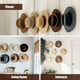 thumbnail image 5 of Perchero de pared de metal resistente para sombreros de vaca, con 8 ganchos para sombreros de 10 galones y equipo vaquero, diseño compacto para organizar armarios, entradas y vestíbulos., 5 of 8