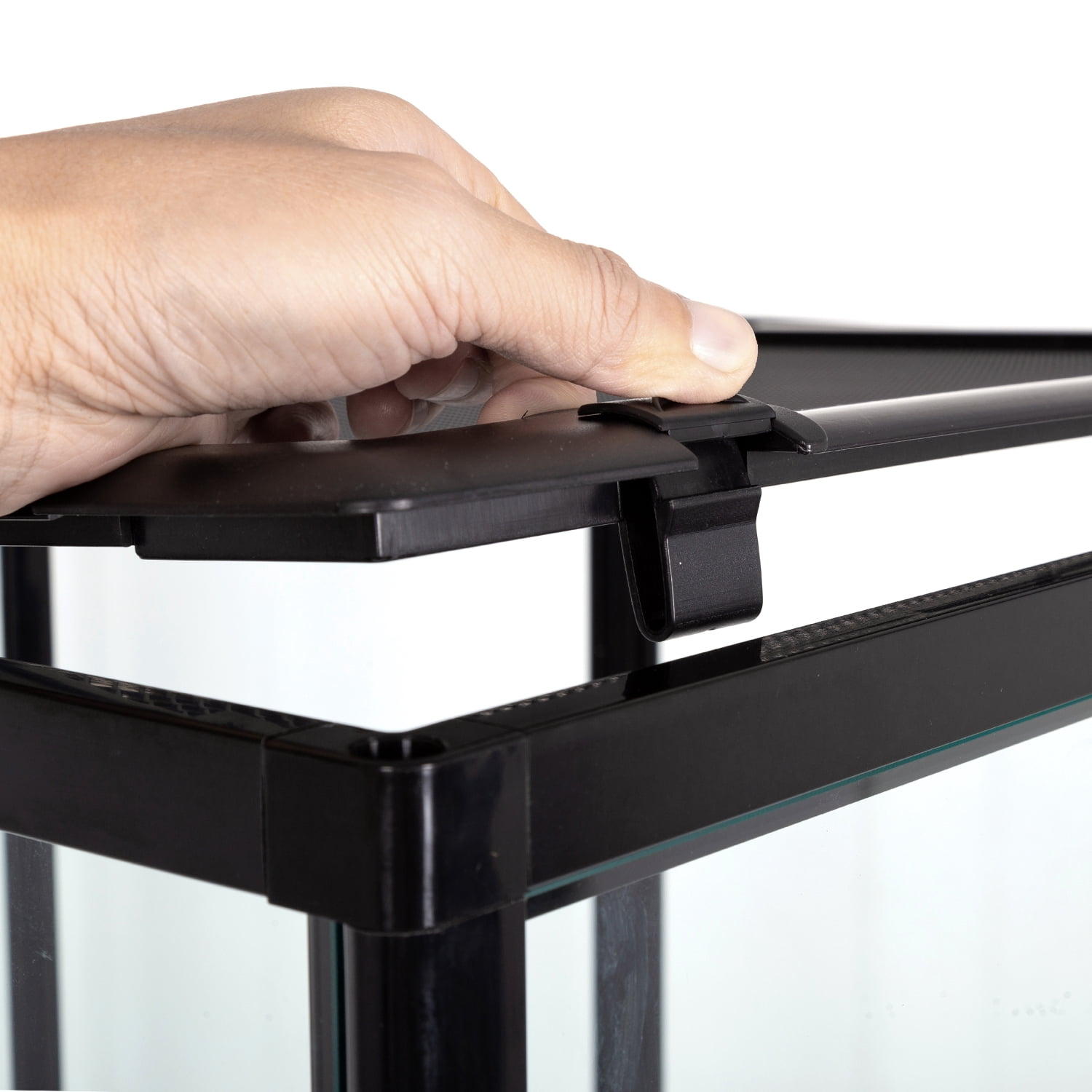 GUZZLO 2-Layer 40 Gallon Full Tempered Glass Reptile Terrarium, Easy Assembly