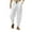 White, variant on Haoxianjian Yoga Pants Beach Pants Men'S Casual Cropped Pants Solid Color Cotton And Linen Drawstring Hip-Hop Lantern Leggings Long Pants Casual Summer Elastic Waist Baggy Trousers
