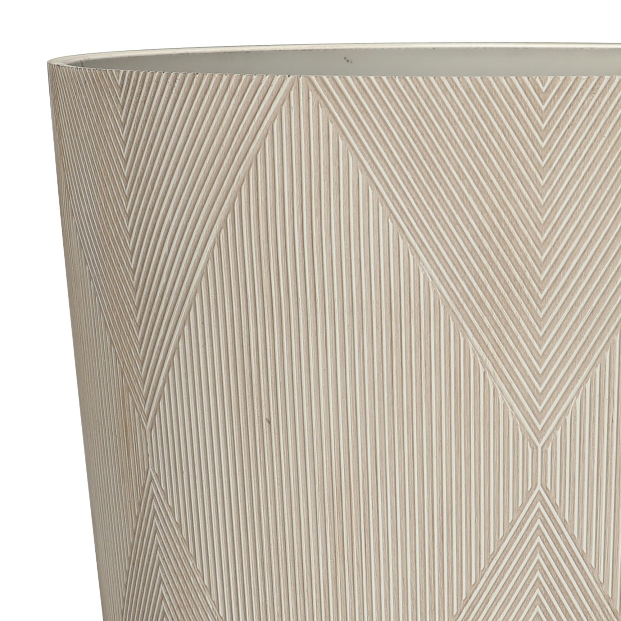 (2 pack) Better Homes & Gardens Hudson Cream Resin Planter, 15.7" x 15.7" x 13.8"