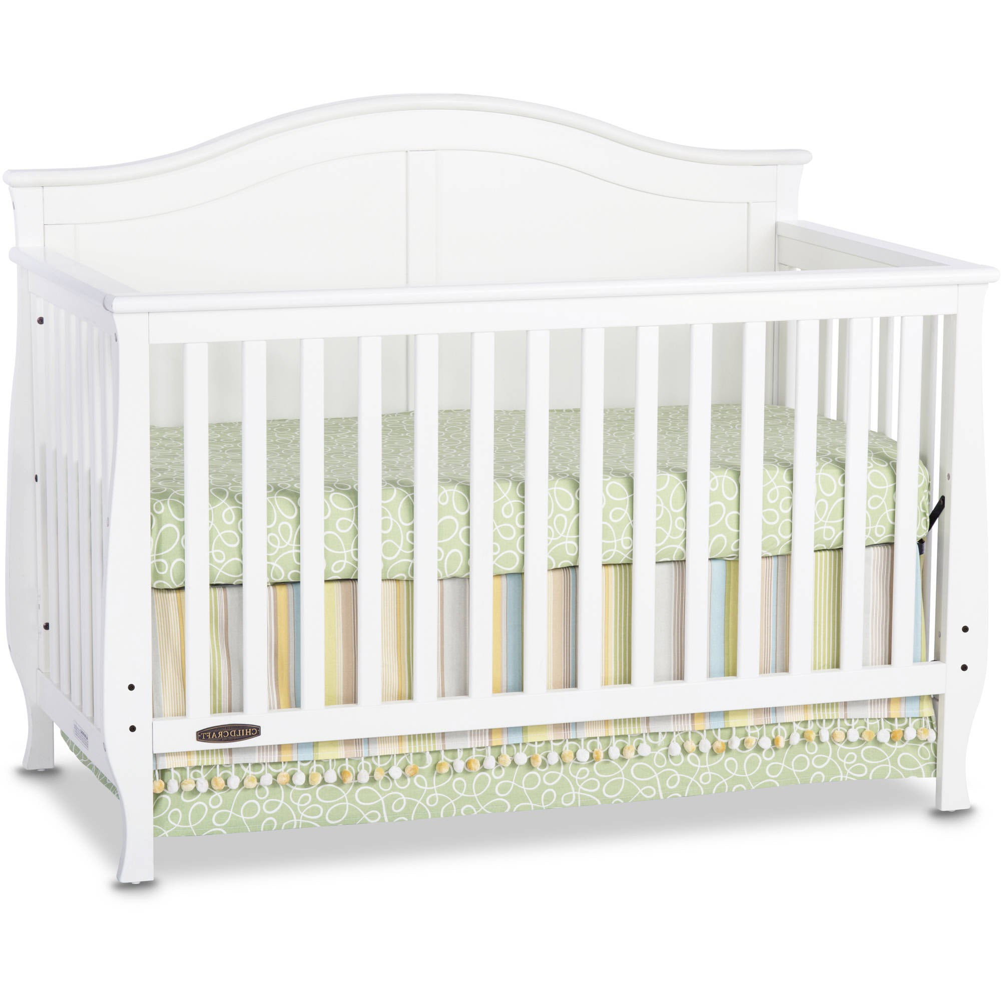 Convertible Baby Crib Matte White, Child Craft Camden Dresser Slate Grey