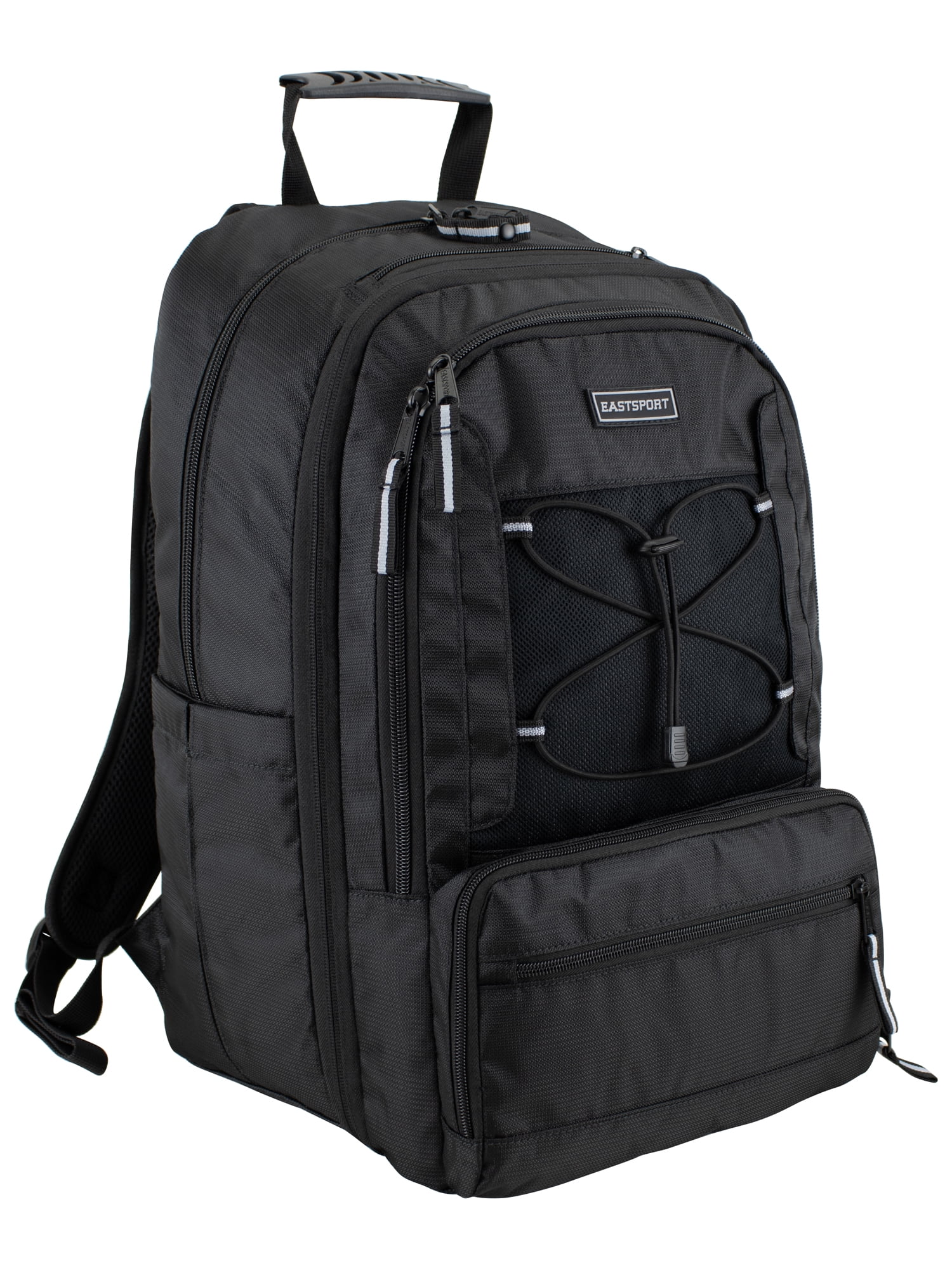 Eastsport Unisex 19" Impact Expandable Recycled Backpack, Black