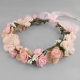 thumbnail image 1 of Accesorio nupcial Salvador Boho Diadema de flor Rosado, 1 of 10