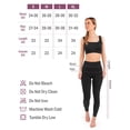 thumbnail image 4 of SATINA High Waisted Full Length Tummy Control Leggings, Ribbed Leggings, Joggers Black, 4 of 5