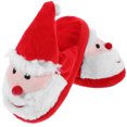 thumbnail image 1 of Pantuflas de Papá Noel de peluche, cálidas y antideslizantes, ideales para Navidad, para adultos y niños (talla 39-40), 1 of 6