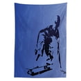 thumbnail image 3 of Ambesonne Teenage Tablecloth Rectangular Table Cover, Abstract Vector Skaters, 60"x84", Violet Blue Black, 3 of 4