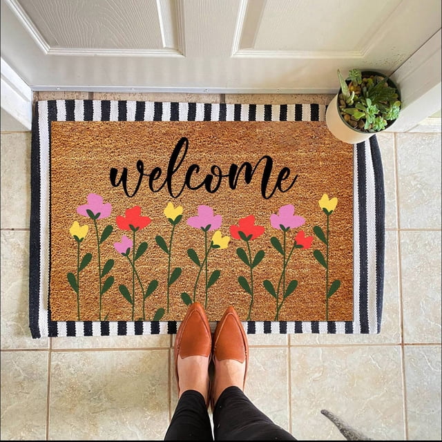 Hbdhejl 2024 New Mother'S Day Printed Welcome Rug Mother'S Day Stain Retro Slip Farmhouse Decorative Rug Farmhouse Mother'S Day Rug Gift Mother'S Day Decorative Rug 1Pc