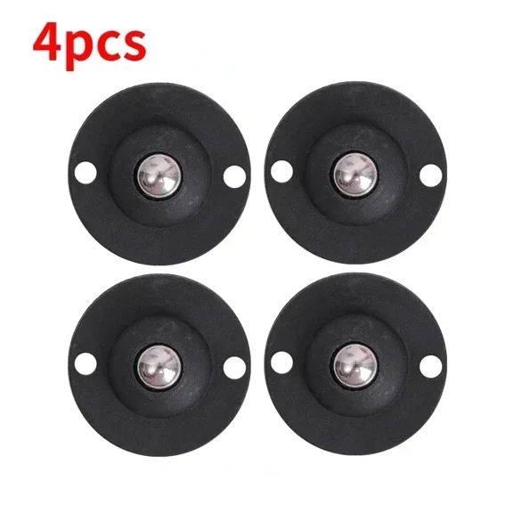12/1PC Self Adhesive Caster Wheels Mini Swivel Wheels Stainless Steel Paste Universal Wheel 360 Degree Rotation Sticky Pulley