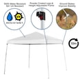 thumbnail image 4 of Tent Set - 8'x8' White Canopy Tent, 6-Foot Table, Set of 4 White Folding Chairs, 4 of 4