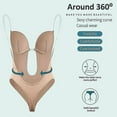 thumbnail image 2 of Women Plunging Deep V-neck Body Shaper Strapless Backless Shapewear, 2 of 3