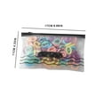 CHEEPUM Bobble Hair Ties Clear 100pc Colorful Elastic Hair Ties
